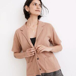EUC Madewell Knit Lightspun Camp Shirt in Faded Earth, Sz XS
